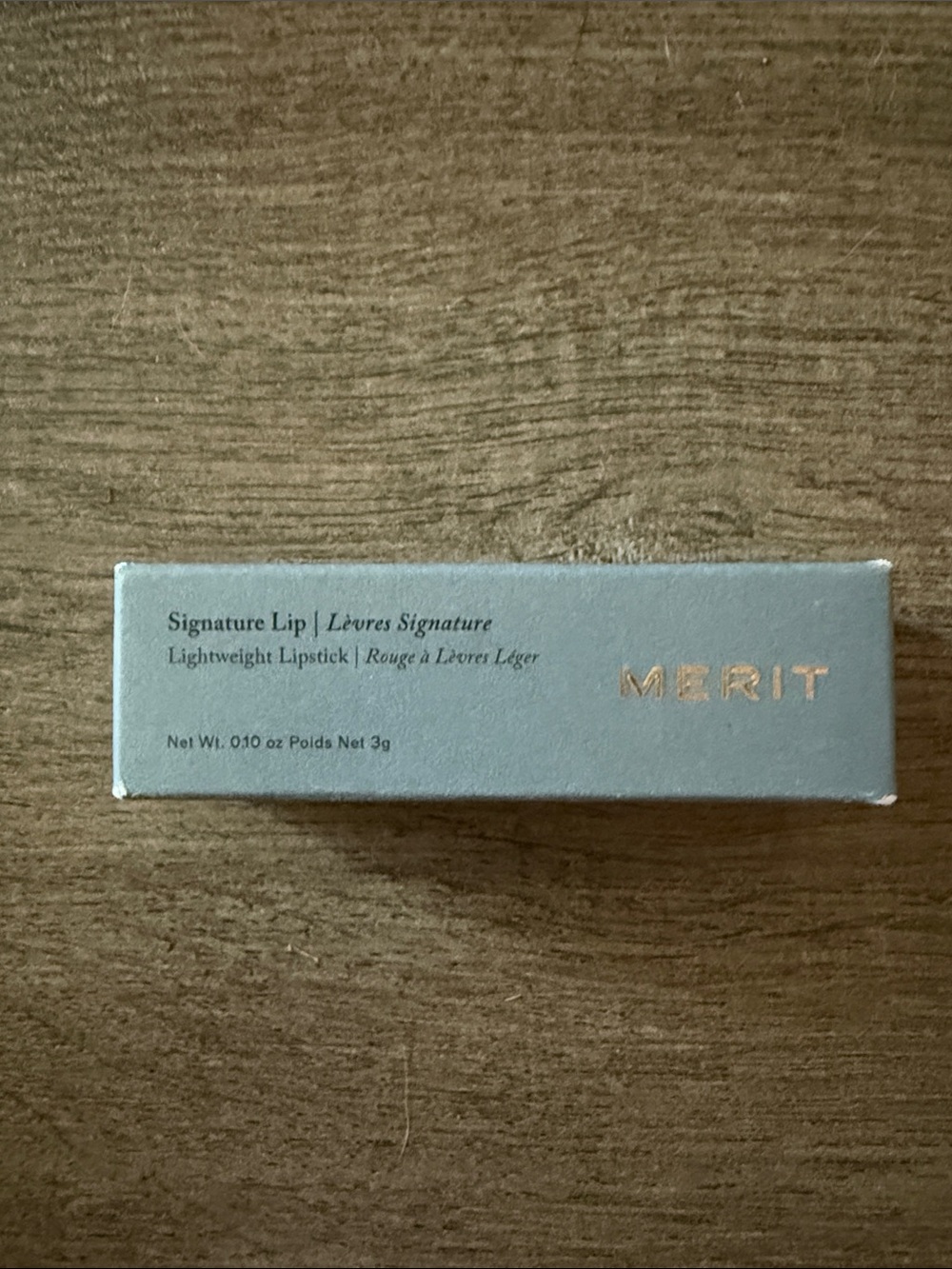 Merit Signature Lip Lightweight Lipstick — Pale Blue